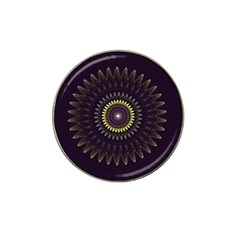 Fractal Purple Mandala Violet Hat Clip Ball Marker (4 Pack) by Celenk