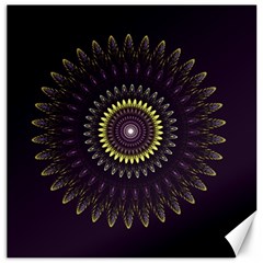 Fractal Purple Mandala Violet Canvas 16  X 16   by Celenk