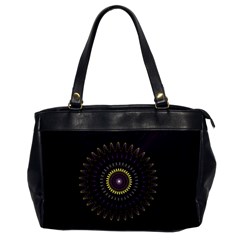 Fractal Purple Mandala Violet Office Handbags by Celenk