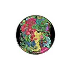 Mandala Figure Nature Girl Hat Clip Ball Marker (4 Pack)