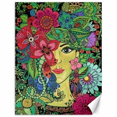 Mandala Figure Nature Girl Canvas 12  X 16   by Celenk