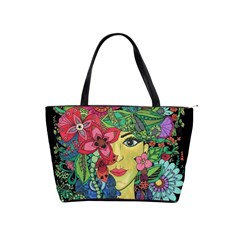 Mandala Figure Nature Girl Shoulder Handbags by Celenk