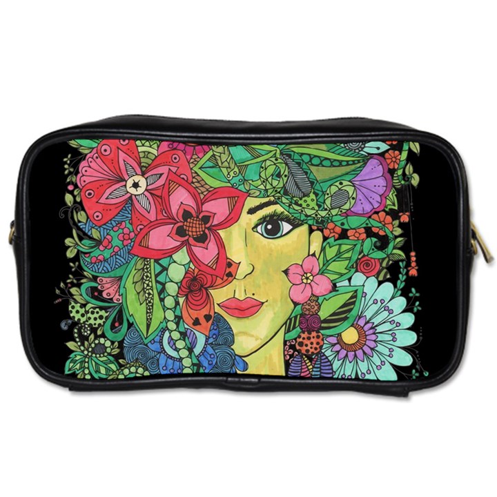 Mandala Figure Nature Girl Toiletries Bags 2-Side