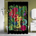 Mandala Figure Nature Girl Shower Curtain 48  x 72  (Small)  Curtain(48  X 72 ) - 42.18 x64.8  Curtain(48  X 72 )