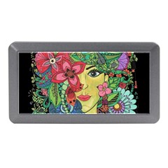 Mandala Figure Nature Girl Memory Card Reader (mini) by Celenk