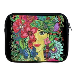 Mandala Figure Nature Girl Apple Ipad 2/3/4 Zipper Cases by Celenk