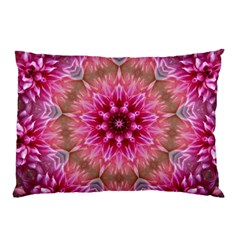 Flower Mandala Art Pink Abstract Pillow Case by Celenk