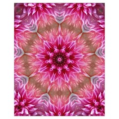 Flower Mandala Art Pink Abstract Drawstring Bag (small) by Celenk