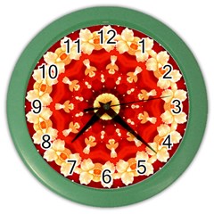 Abstract Art Abstract Background Color Wall Clocks by Celenk