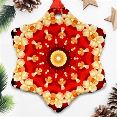 Abstract Art Abstract Background Snowflake Ornament (two Sides) by Celenk