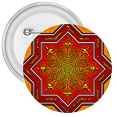 Mandala Zen Meditation Spiritual 3  Buttons by Celenk