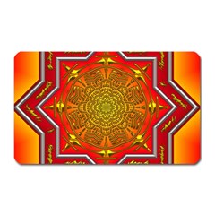 Mandala Zen Meditation Spiritual Magnet (rectangular) by Celenk