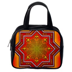 Mandala Zen Meditation Spiritual Classic Handbags (one Side) by Celenk