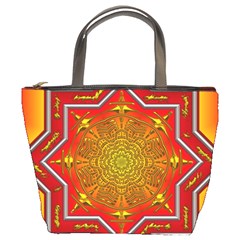 Mandala Zen Meditation Spiritual Bucket Bags by Celenk