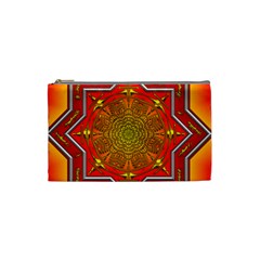 Mandala Zen Meditation Spiritual Cosmetic Bag (small)  by Celenk