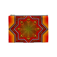 Mandala Zen Meditation Spiritual Cosmetic Bag (medium)  by Celenk