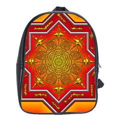 Mandala Zen Meditation Spiritual School Bag (xl) by Celenk