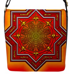 Mandala Zen Meditation Spiritual Flap Messenger Bag (s) by Celenk