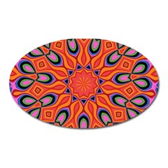 Abstract Art Abstract Background Oval Magnet by Celenk