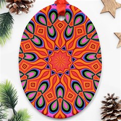 Abstract Art Abstract Background Oval Ornament (two Sides) by Celenk