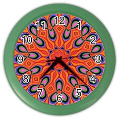 Abstract Art Abstract Background Color Wall Clocks by Celenk