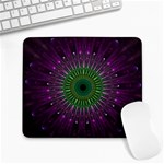 Purple Mandala Fractal Glass Large Mousepads Front