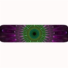 Purple Mandala Fractal Glass Large Bar Mats by Celenk