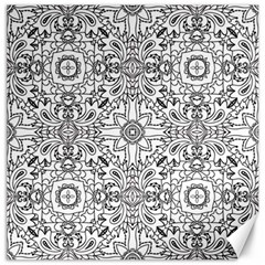 Mandala Pattern Line Art Canvas 20  X 20   by Celenk