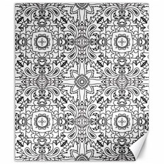 Mandala Pattern Line Art Canvas 20  X 24   by Celenk