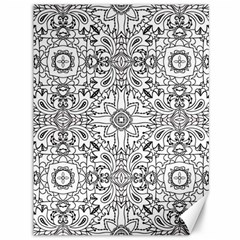 Mandala Pattern Line Art Canvas 36  X 48   by Celenk