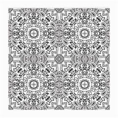 Mandala Pattern Line Art Medium Glasses Cloth (2-side) by Celenk