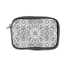 Mandala Pattern Line Art Coin Purse by Celenk