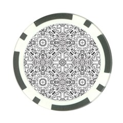 Mandala Pattern Line Art Poker Chip Card Guard (10 Pack) by Celenk