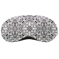 Mandala Pattern Line Art Sleeping Masks by Celenk