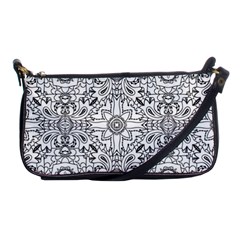 Mandala Pattern Line Art Shoulder Clutch Bags by Celenk