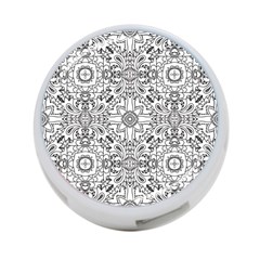 Mandala Pattern Line Art 4-port Usb Hub (one Side) by Celenk