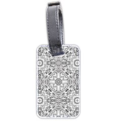 Mandala Pattern Line Art Luggage Tags (two Sides)