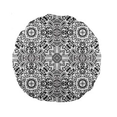 Mandala Pattern Line Art Standard 15  Premium Round Cushions by Celenk