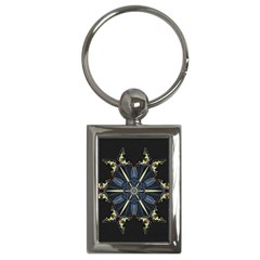 Mandala Butterfly Concentration Key Chains (rectangle)  by Celenk