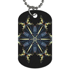 Mandala Butterfly Concentration Dog Tag (One Side)