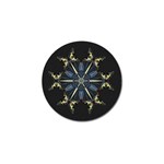 Mandala Butterfly Concentration Golf Ball Marker (4 pack) Front