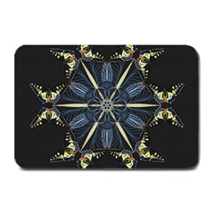 Mandala Butterfly Concentration Plate Mats by Celenk