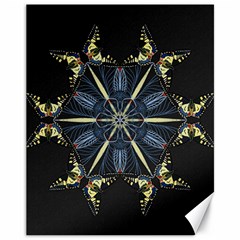 Mandala Butterfly Concentration Canvas 11  X 14   by Celenk