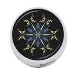 Mandala Butterfly Concentration 4-Port USB Hub (Two Sides)  Front