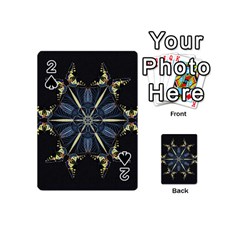 Mandala Butterfly Concentration Playing Cards 54 (mini)  by Celenk