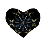 Mandala Butterfly Concentration Standard 16  Premium Heart Shape Cushions Front