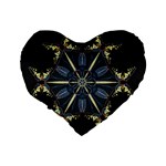 Mandala Butterfly Concentration Standard 16  Premium Heart Shape Cushions Back