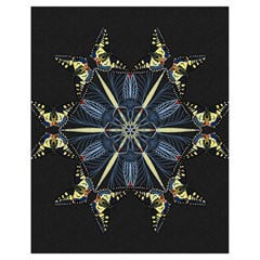 Mandala Butterfly Concentration Drawstring Bag (small) by Celenk