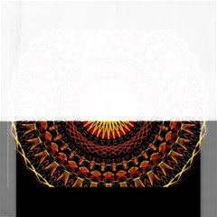 Mandala Psychedelic Neon Rectangular Jigsaw Puzzl by Celenk