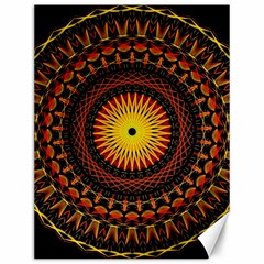 Mandala Psychedelic Neon Canvas 12  X 16   by Celenk